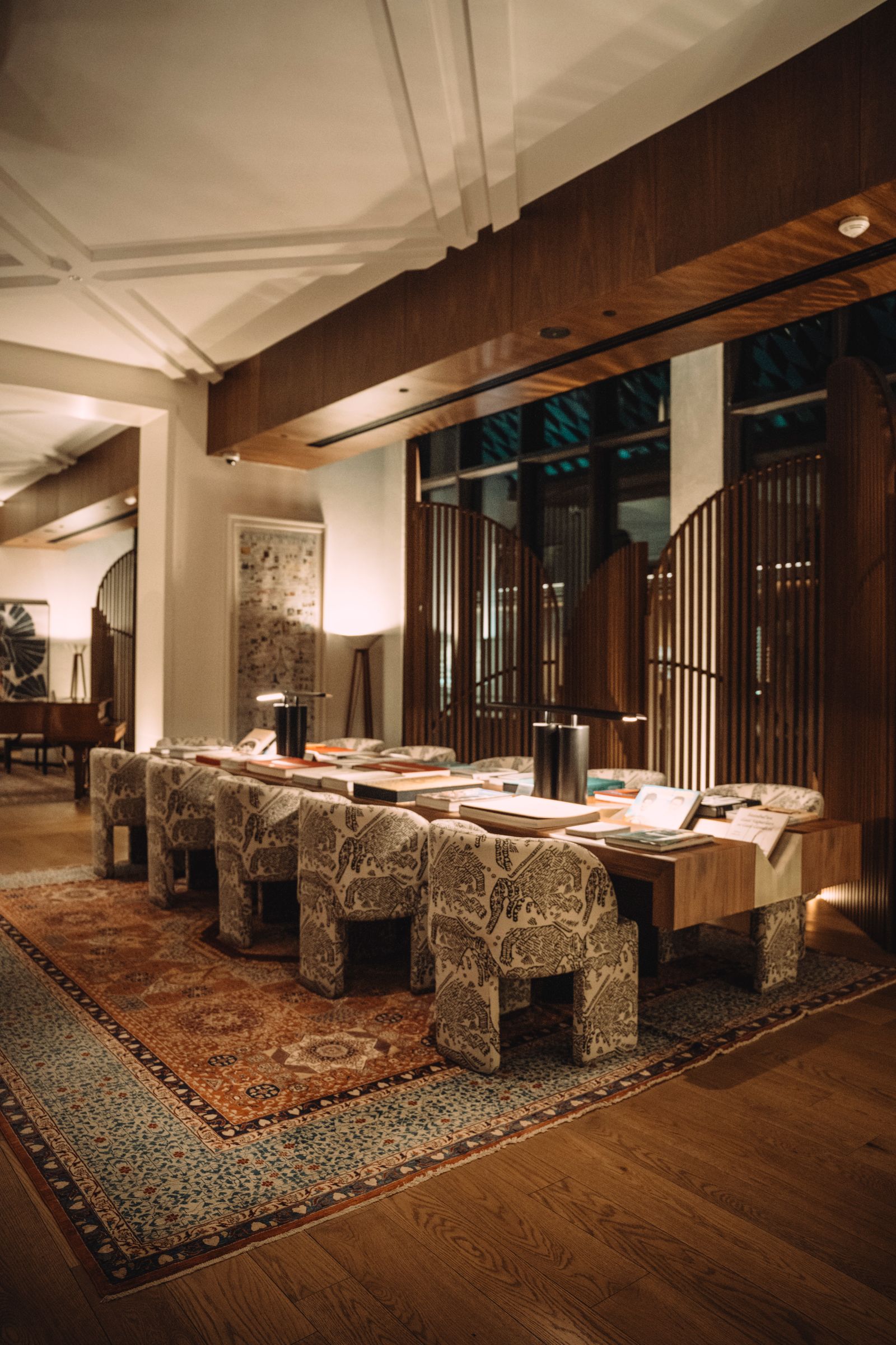 Warm lounge interior at Akman Swiss Hotel in the city center